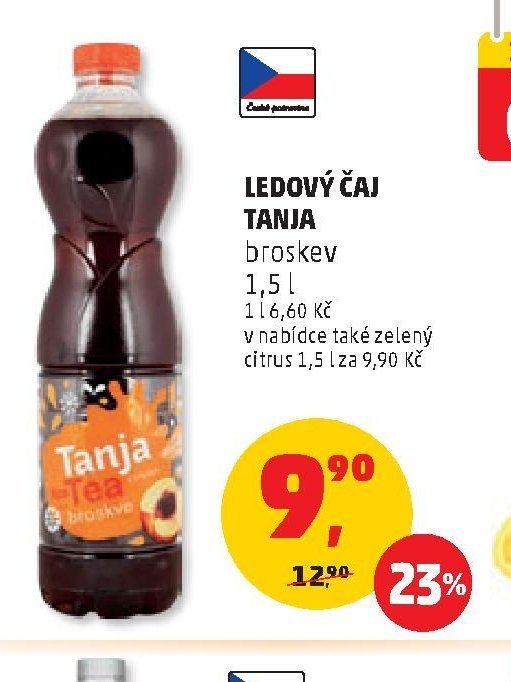 Ledový čaj Tanja broskev 1,5 l