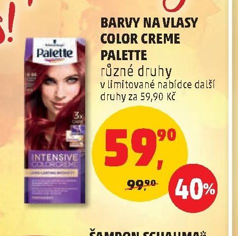 Barva na vlasy Color Creme Palette