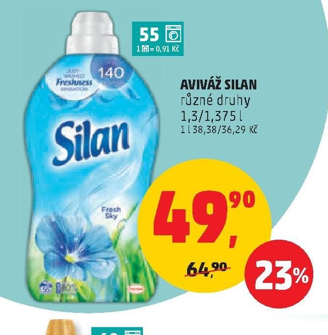 AVIVÁŽ SILAN různé druhy 1,3/1,375 l