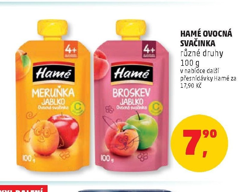 HAMÉ OVOCNÁ SVAČINKA různé druhy 100 g