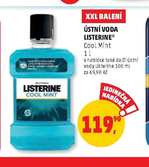 ÚSTNÍ VODA LISTERINE Cool Mint 1 l