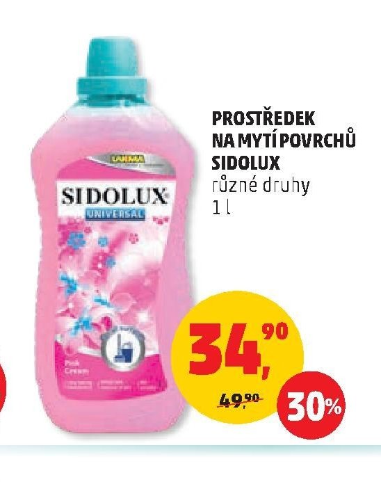 PROSTŘEDEK NA MYTÍ POVRCHŮ SIDOLUX