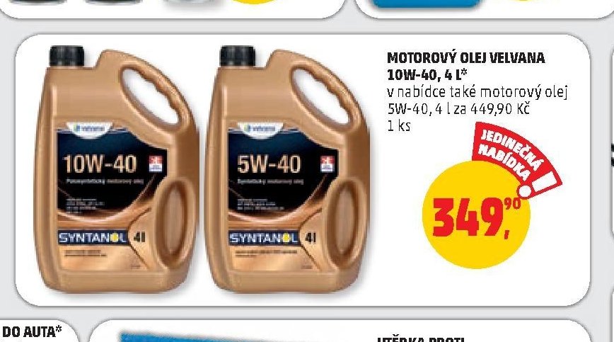MOTOROVÝ OLEJ VELVANA