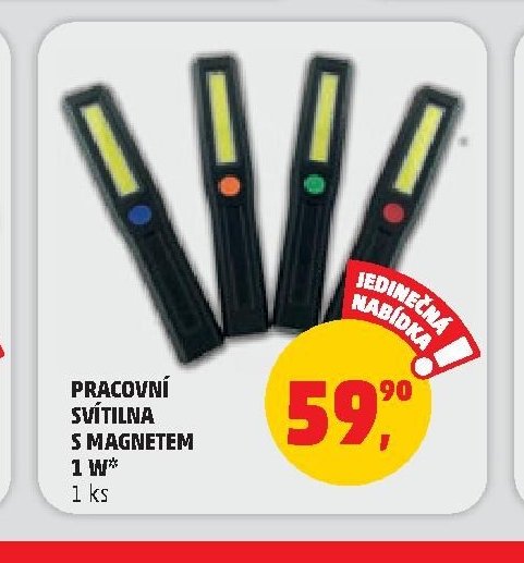 Pracovní svítilna s magnetem