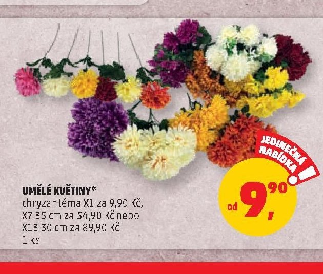 UMĚLÉ KVĚTINY