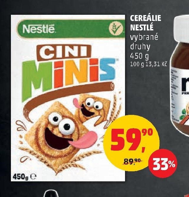 Cereálie Nestlé vybrané druhy 450 g