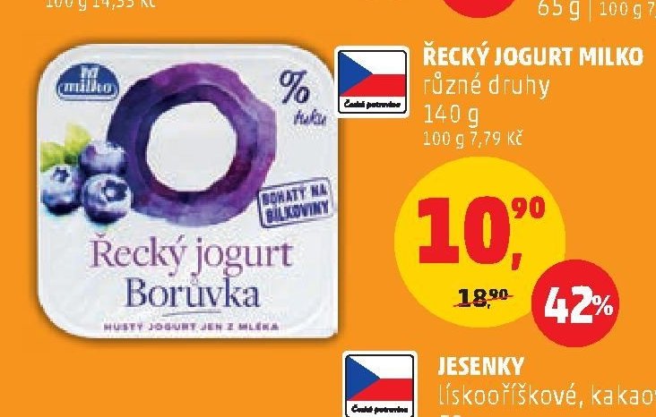 ŘECKÝ JOGURT MILKO