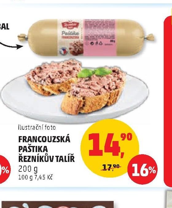 Francouzská paštika Řezníkův talíř