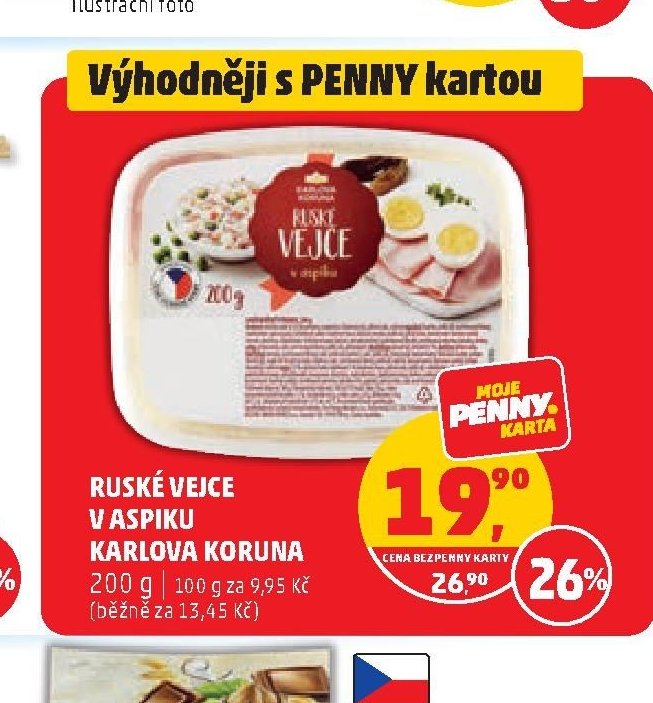 Ruské vejce v aspiku Karlova Koruna