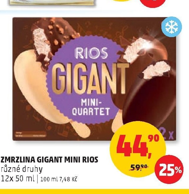 Zmrzlina Gigant Mini Rios