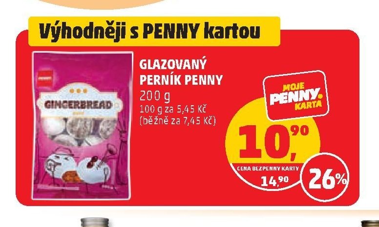 Glazovaný perník Penny
