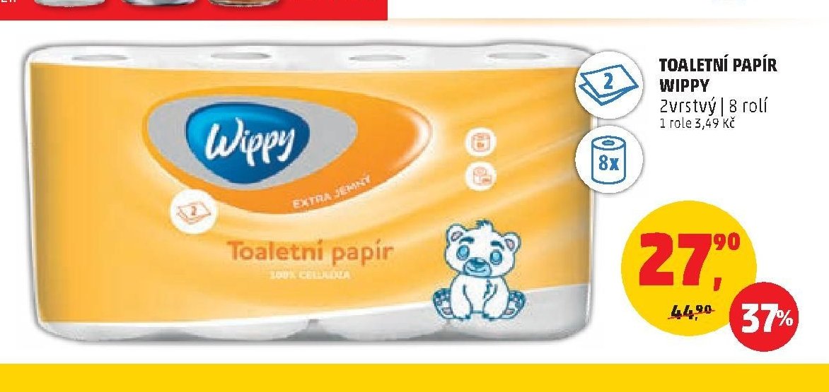 Toaletní papír Wippy