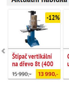 Štípač vertikální na dřevo 8t (400 - UNI HOBBY akcniletaky.com
