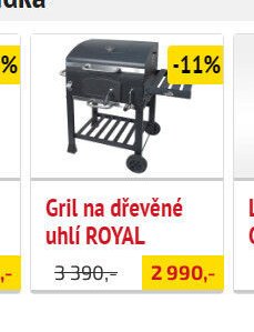 Gril na dřevěné uhlí ROYAL - UNI HOBBY akcniletaky.com