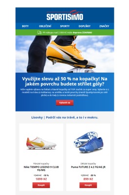 akční leták Sportisimo 28.9.2021-3.10.2021
