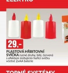 PLASTOVÁ HŘBITOVNÍ SVIČKA