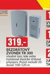 BEZDRÁTOVÝ ZVONEK TR 300