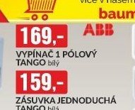 VYPÍNAČ 1 PÓLOVÝ TANGO bílý