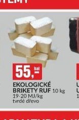EKOLOGICKÉ BRIKETY RUF 10 kg