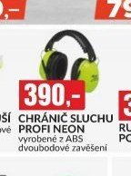 CHRÁNIČ SLUCHU PROFI NEON vyrobené z ABS dvoubodové zavěšení