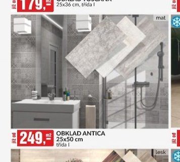 OBKLAD ANTICA 25x50 cm, třída I - bauMax akcniletaky.com