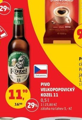 Pivo Velkopopovický Kozel 11