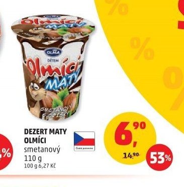 DEZERT MATY OLMÍCI smetanový