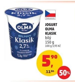 JOGURT OLMA KLASIK bílý
