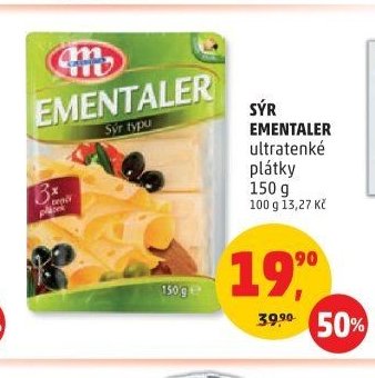 SÝR EMENTALER ultratenké plátky