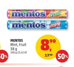 Mentos Mint, Fruit