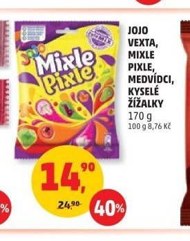 Jojo Vexta, Mixle Pixle, Medvídci, Kyselé žížalky
