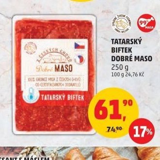 TATARSKÝ BIFTEK DOBRÉ MASO