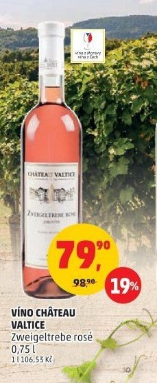 VÍNO CHÂTEAU VALTICE Zweigeltrebe rosé