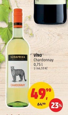 VÍNO CHARDONNAY 0,75 l