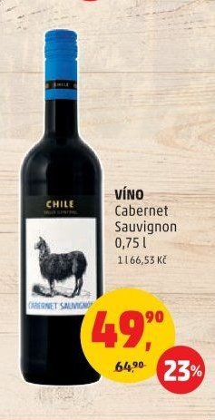 VÍNO CABERNET SAUVIGNON 0,75 l