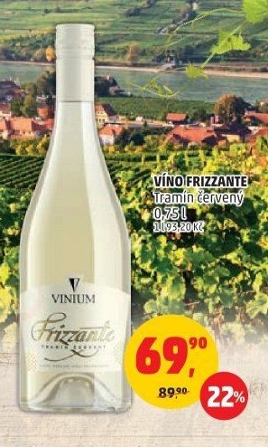 VÍNO FRIZZANTE Tramín červený 0,75 l