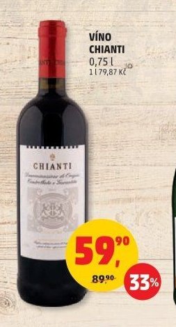 VÍNO CHIANTI 0,75 l