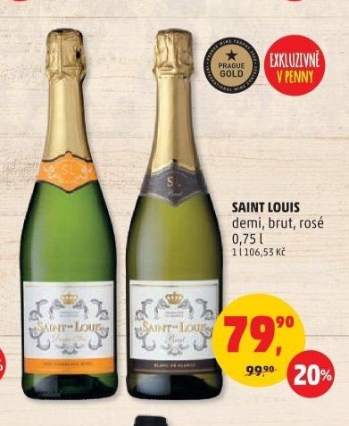SAINT LOUIS demi, brut, rosé 0,75 l