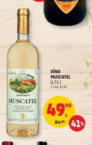 VÍNO MUSCATEL 0,75 l