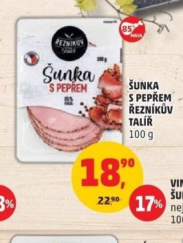 Šunka s pepřem Řezníkův talíř