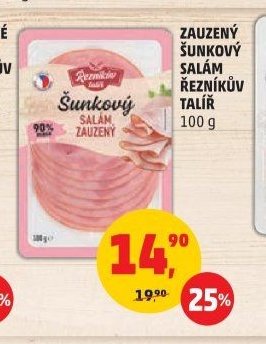 Zauzený šunkový salám Řezníkův talíř