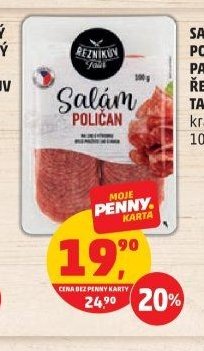 Salám Poličan Řezníkův talíř