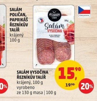 Salám paprikáš Řezníkův talíř