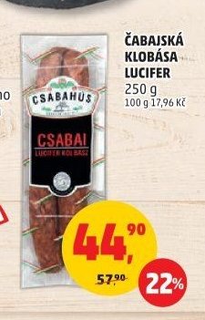 Čabajská klobása Lucifer