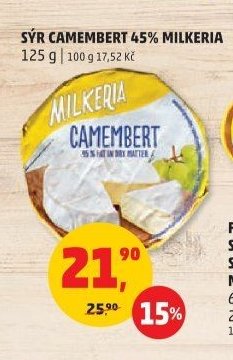 Sýr Camembert 45% Milkeria