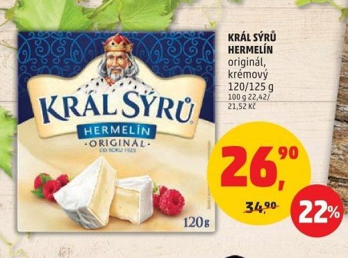 Král sýrů Hermelín