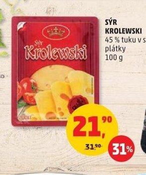 Sýr Krolewski plátky