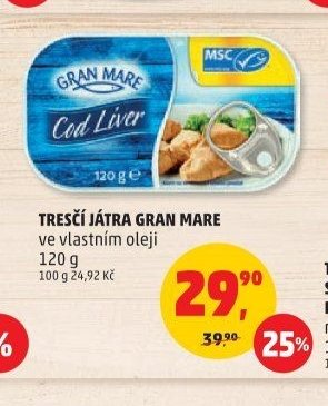Tresčí játra Gran Mare