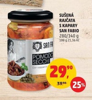 SUŠENÁ RAJČATA S KAPARY SAN FABIO