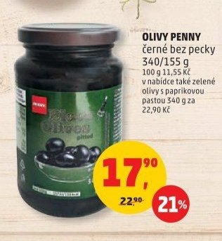 OLIVY PENNY černé bez pecky